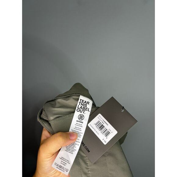 G/Fore Women Stretch Tech Twill Mid Rise Straight Tapered Leg Trousers Size 8 - Picture 9 of 11